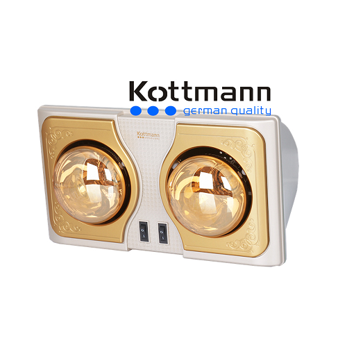 Đèn sưởi Kottmann 2 bóng K2B-H